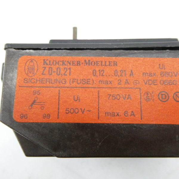 KLOCKNER-MOELLER Z0-0,21 500V 0.12-0.21A NSNP
