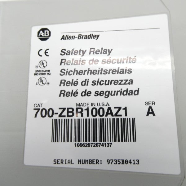 ALLEN BRADLEY 700-ZBR100AZ1 SER. A (GY/BL) NSMP