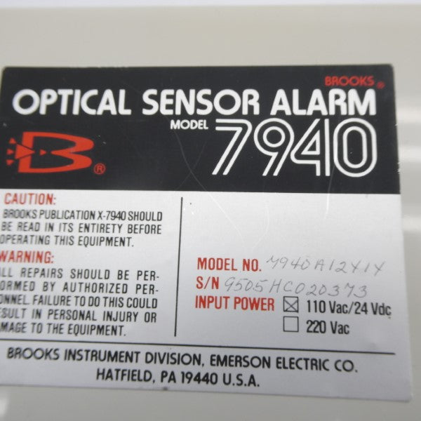 OPTICAL SENSOR 7940 7940A12YIY 110VAC NSNP
