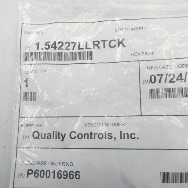 QUALITY CONTROLS 1.54227LLRTCK NSMP