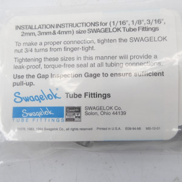SWAGELOK MS-12-01 NSMP