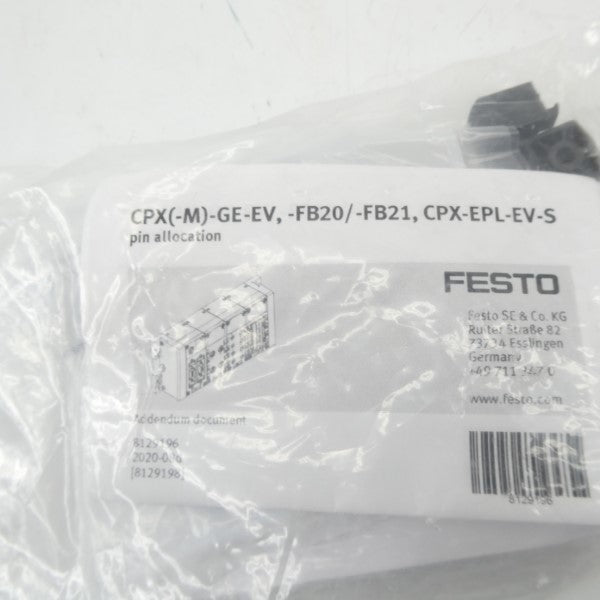 FESTO CPX(-M)-GE-EX,-FB20/-FB21,CPX-EPL-EV-S 8129196 NSMP