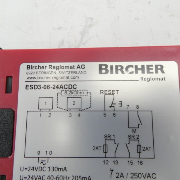 BIRCHER ESD3-06-24ACDC 24VDC NSMP