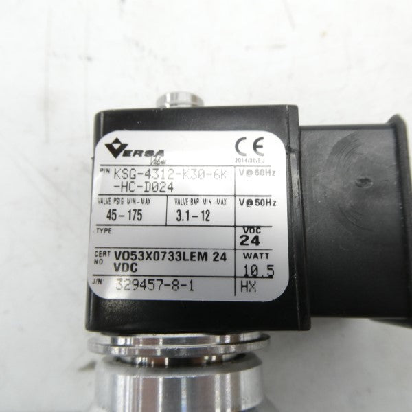 VERSA KSG-4312-K30-6K-HC-D024 45-175PSI 24VDC NSMP