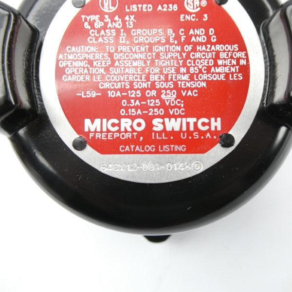 MICRO SWITCH 64CX12-D01 250VAC 10A NSMP