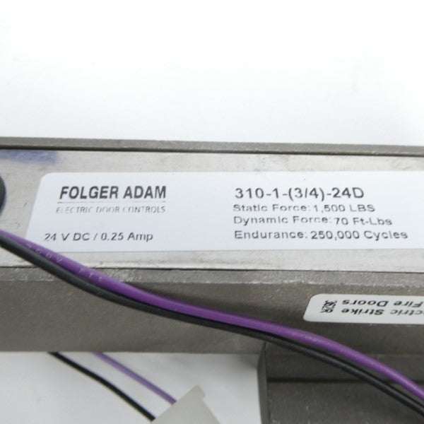 FOLGER ADAM 310-1-(3/4)-24D 24VDC 0.25A NSMP
