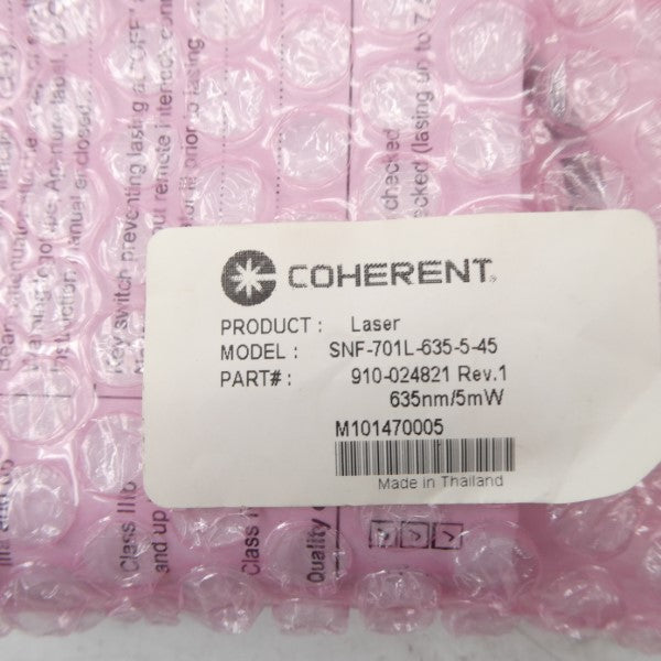 COHERENT SNF-701L-635-5-45 910-024821 REV. 1 NSMP