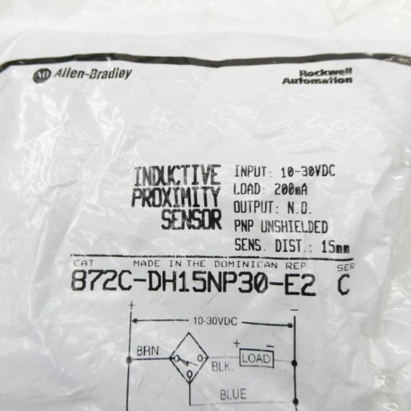 ALLEN BRADLEY 872C-DH15NP30-E2 SER. C 10-30VDC NSMP