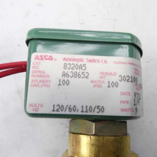 ASCO 8320A5 110/120V 100PSI 1/4" NSNP