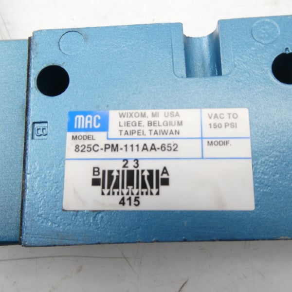 MAC 825C-PM-111AA-652 110/120V 25-150PSI NSNP