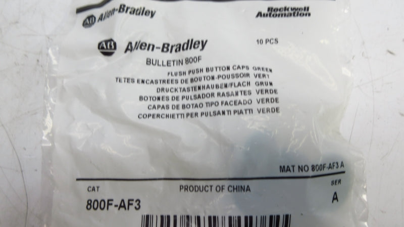ALLEN BRADLEY 800F-AF3 SER. A (PKG OF 10) NSMP
