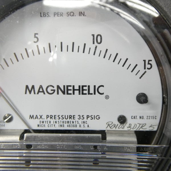 DWYER 2215C 35PSI 0-15 NSNP