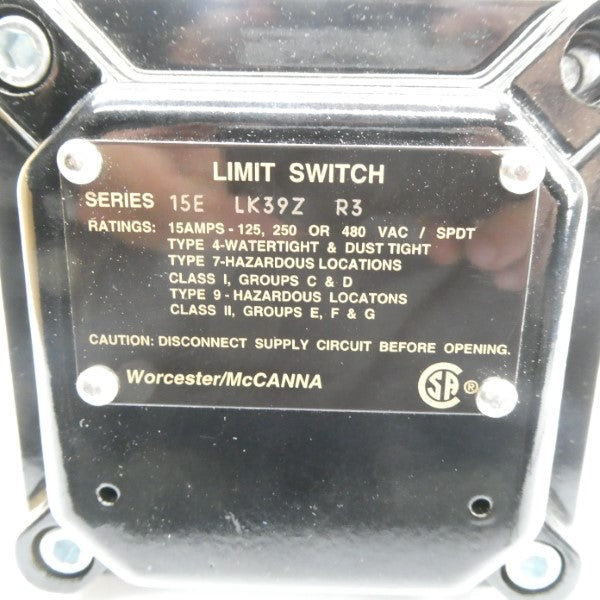 WORCESTER 15ELK39ZR3 480VAC 15A NSNP