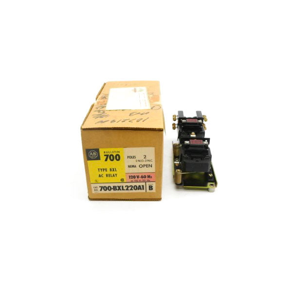 ALLEN BRADLEY 700-BXL220A1 SER. B 110/120V (BR/YL) NSMP