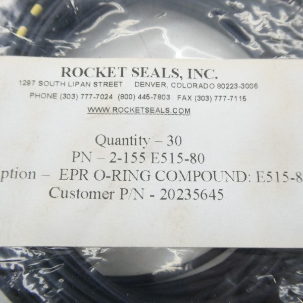 ROCKET SEALS 2-155-E515-80 (PKG OF 30) NSMP