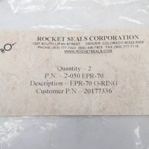 ROCKET SEALS 2-050-EPR-70 (PKG OF 2) NSMP