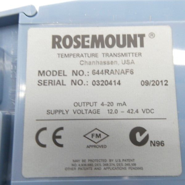 ROSEMOUNT 644RANAF6 12.0-42.4VDC NSNP