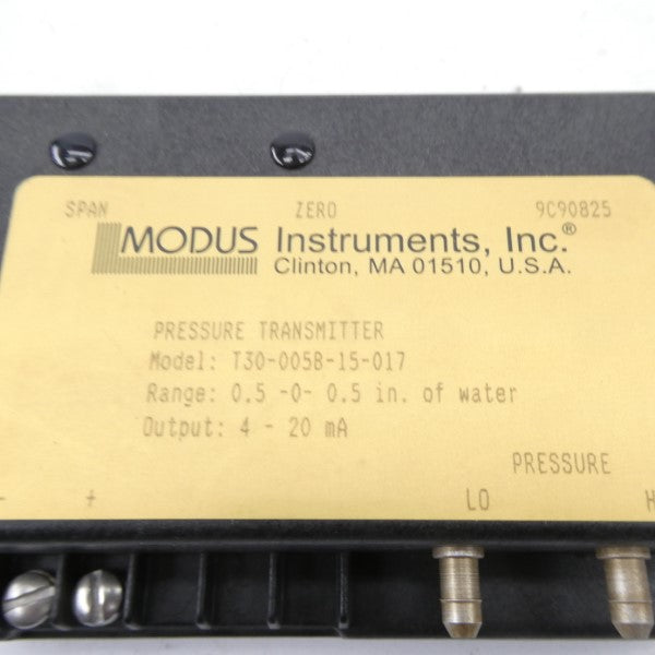 MODUS INSTRUMENTS T30-005B-15-017 0.5-0.05INWC NSNP
