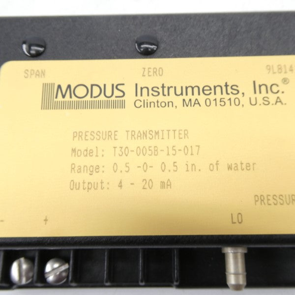 MODUS INSTRUMENTS T30-005B-15-017 0.5-0-0.5INWC NSMP