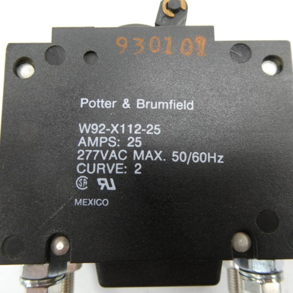 POTTER & BRUMFIELD W92-X112-25 277VAC 25A NSMP