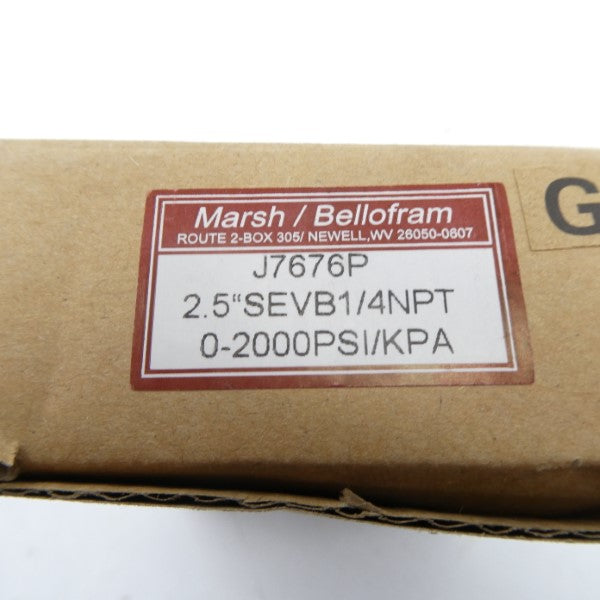 MARSH BELLOFRAM J7676P 0-2000PSI NSMP
