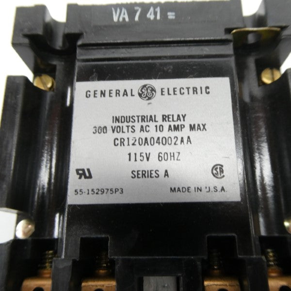 GENERAL ELECTRIC CR120A04002AA 115V 10A NSNP