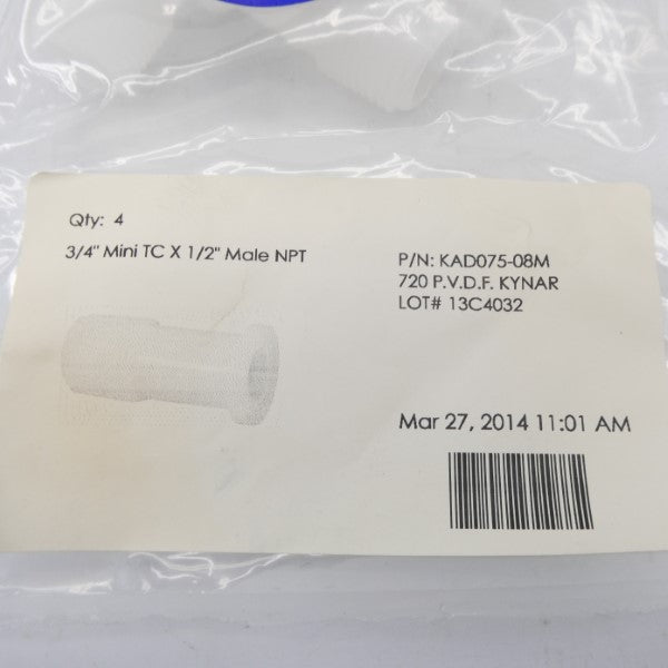 KYNAR KAD075-08M 3/4" (PKG OF 4) NSMP