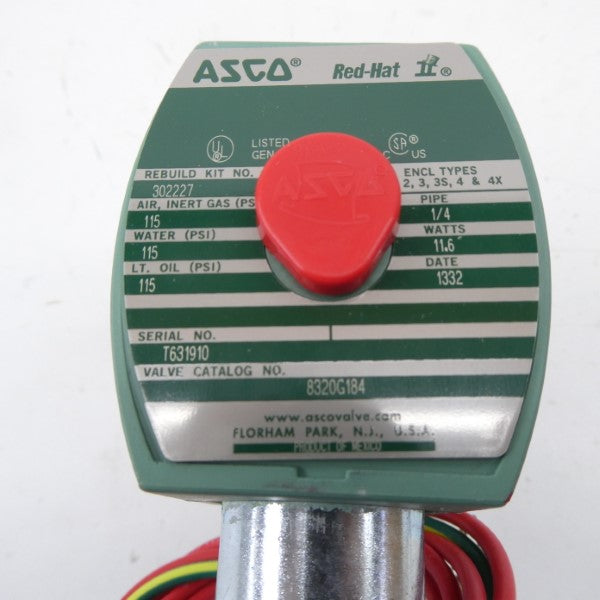 ASCO 8320G184 48VDC 115PSI 1/4" NSMP