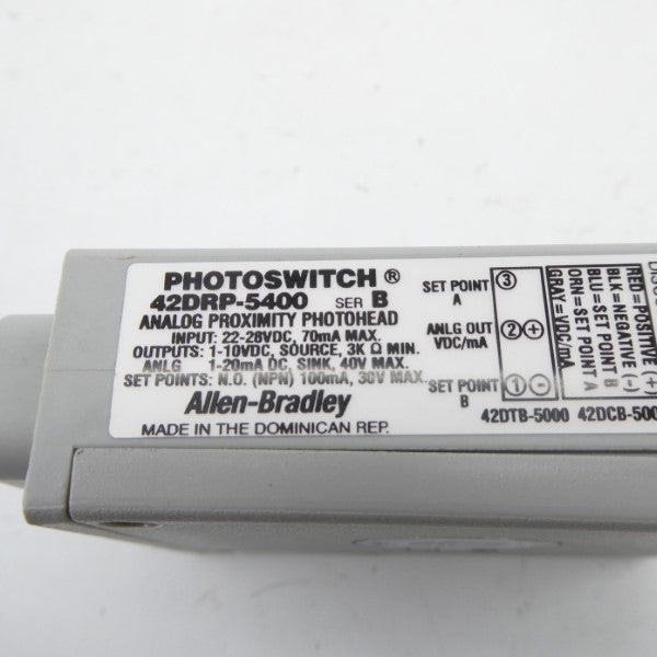 ALLEN BRADLEY 42DRP-5400 SER. B 22-28VDC (WH) NSMP