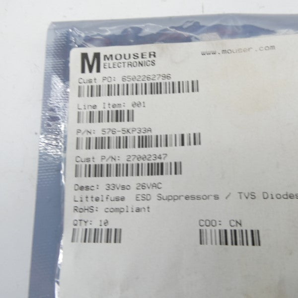 MOUSER ELECTRONICS 576-5KP33A (PKG OF 10) NSMP