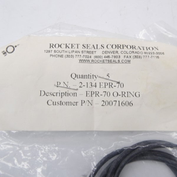 ROCKET SEALS 2-134EPR-70 (PKG OF 5) NSMP
