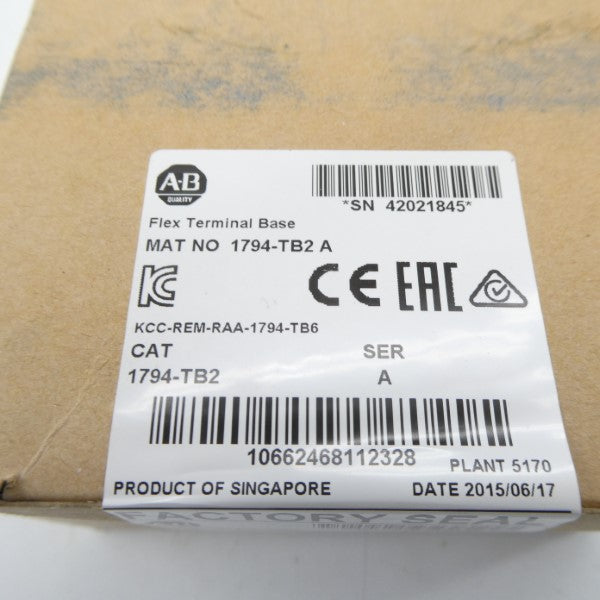 ALLEN BRADLEY 1794-TB2 SER. A DATE: 2015 NSFS