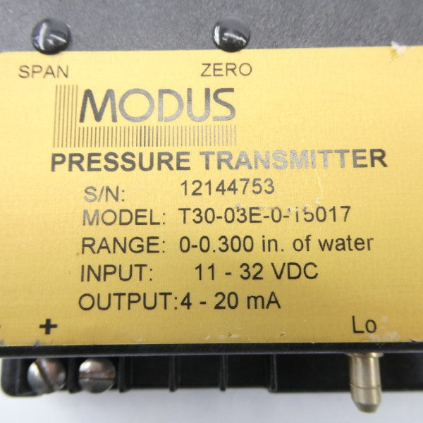 MODUS T30-03E-0-15017 11-32VDC 0-0.300INWC NSNP