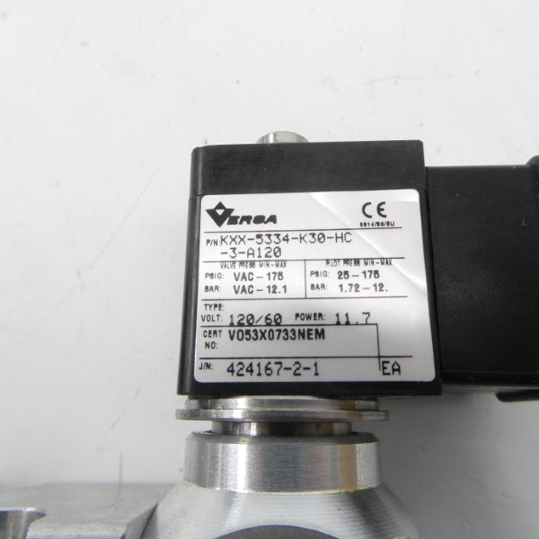 VERSA KXX-5334-K30-HC-3-A120 120V 25-175PSI NSNP