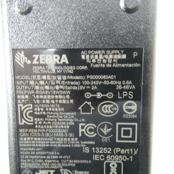 ZEBRA PS000083A01 100-240V NSNP