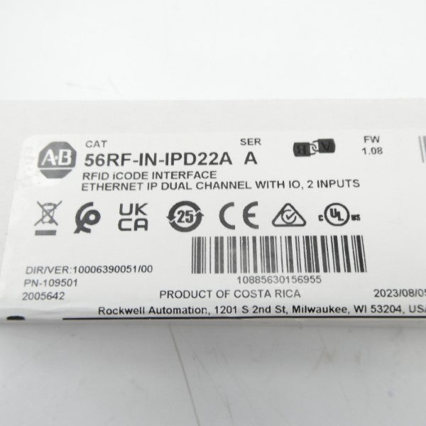 ALLEN BRADLEY 56RF-IN-IPD22A SER. A F/W 1.08 NSFS