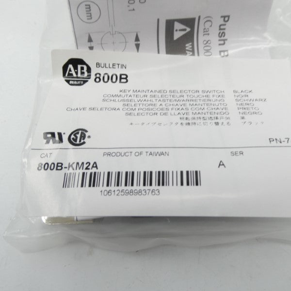 ALLEN BRADLEY 800B-KM2A SER. A NSMP