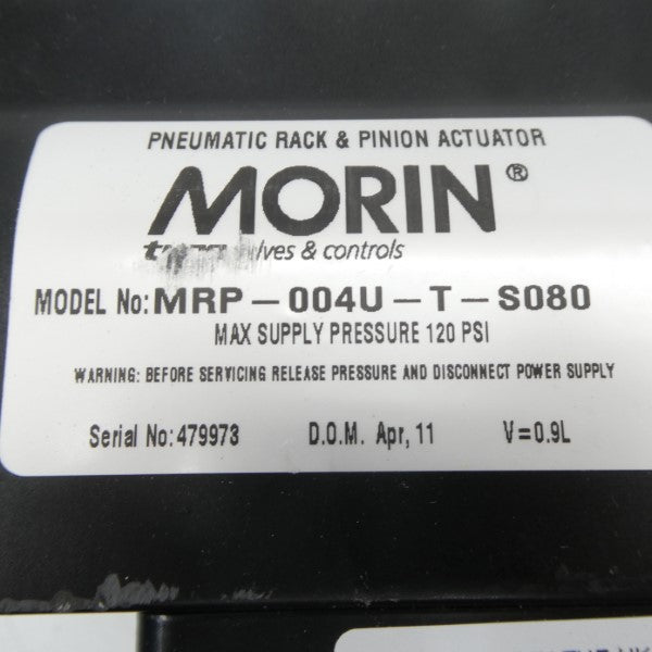 MORIN MRP-004U-T-S080 W/ 791L-312-C4D8-00 120PSI NSNP