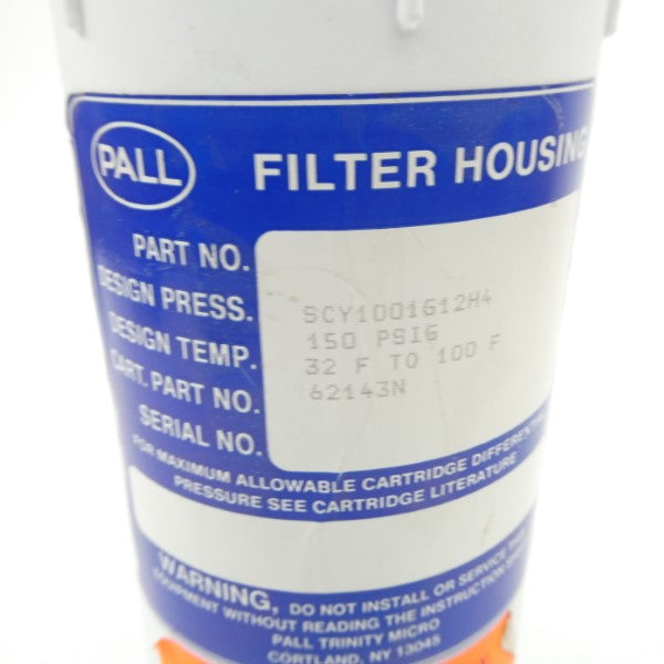 PALL SCY1001G12H4 150PSI NSNP