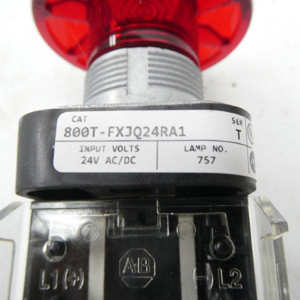 ALLEN BRADLEY 800T-FXJQ24RA1 SER. T 24VAC/DC (WH) NSMP