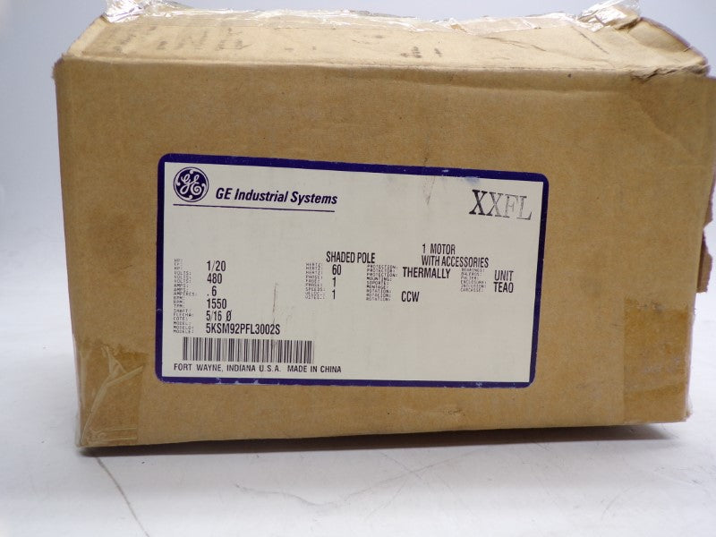 GENERAL ELECTRIC 5KSM92PFL3002S 480V 0.6A NSMP