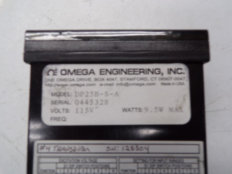OMEGA ENGINEERING DP25B-S-A 115V UNMP