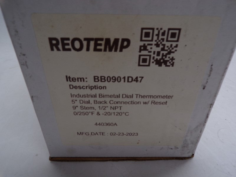 REOTEMP BB0901D47 0/250'F NSMP
