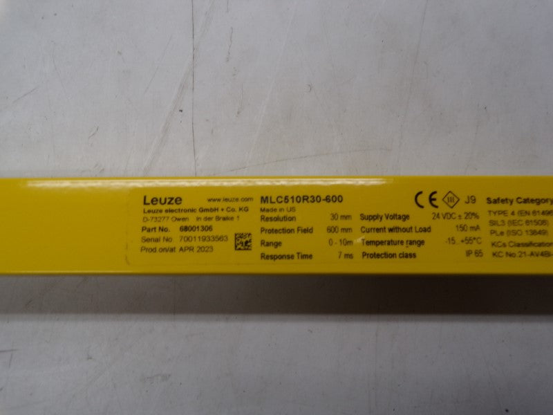 LEUZE MLC510R30-600 68001306 24VDC (PKG OF 2) NSMP