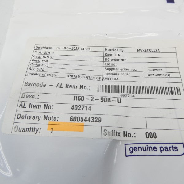 TRI-CLOVER R60-2-90B-U NSMP