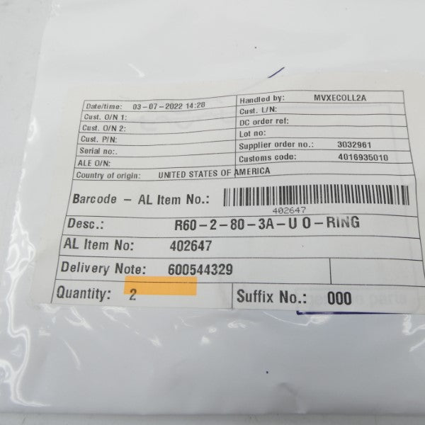 TRI-CLOVER R60-2-80-3A-U (PKG OF 2) NSMP