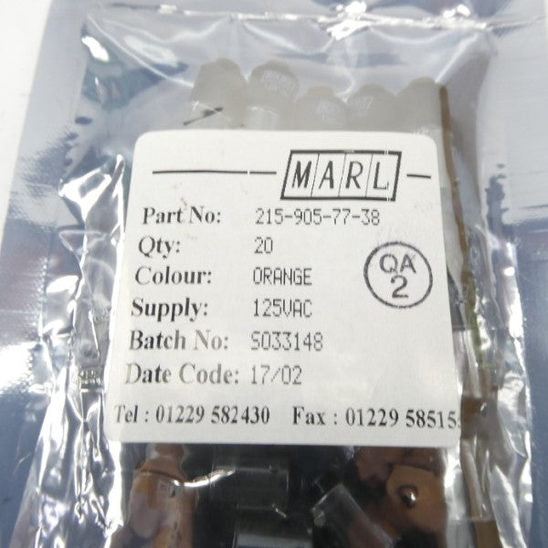 MARL 215-905-77-38 125VAC (PKG OF 20) NSMP