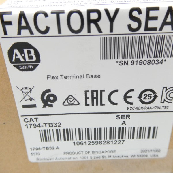 ALLEN BRADLEY 1794-TB32 SER. A DATE: 2021 NSFS