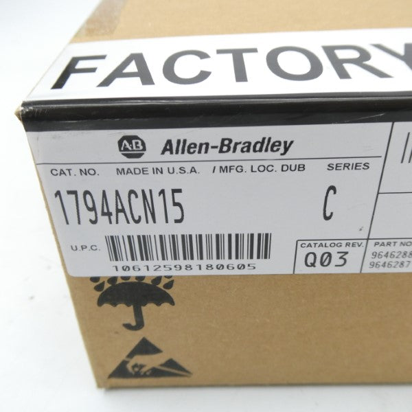 ALLEN BRADLEY 1794-ACN15 SER. C F/W 4.3 DATE: 2006 REV. D03 NSFS