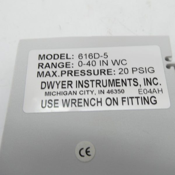 DWYER INSTRUMENTS 616D-5 0-40INWC NSNP